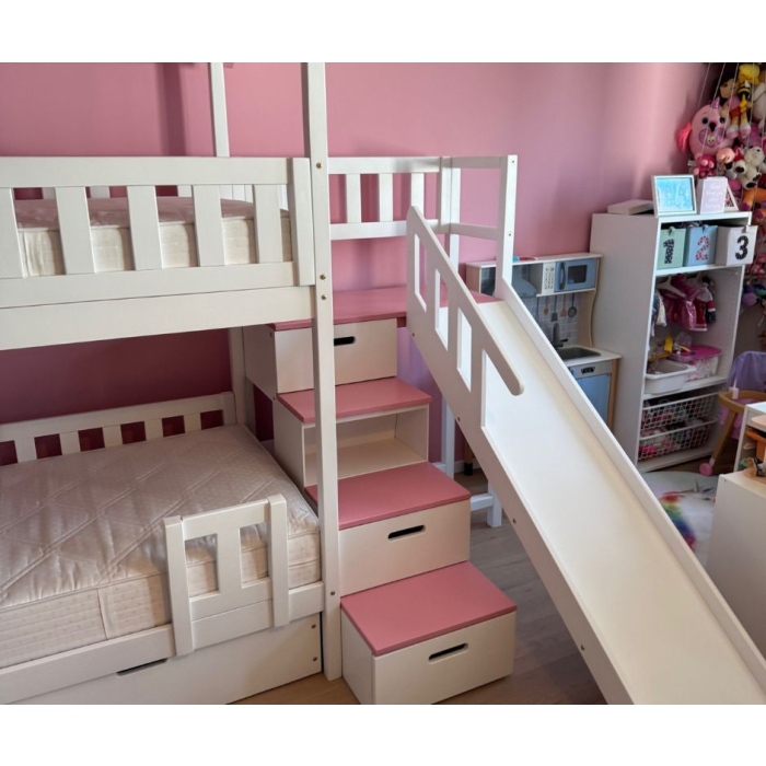 Kinderbed met trap en glijbaan Nederland
